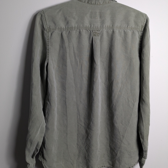 American Eagle Outfitters Olive Green Men's Shirt - Picture 5 of 9